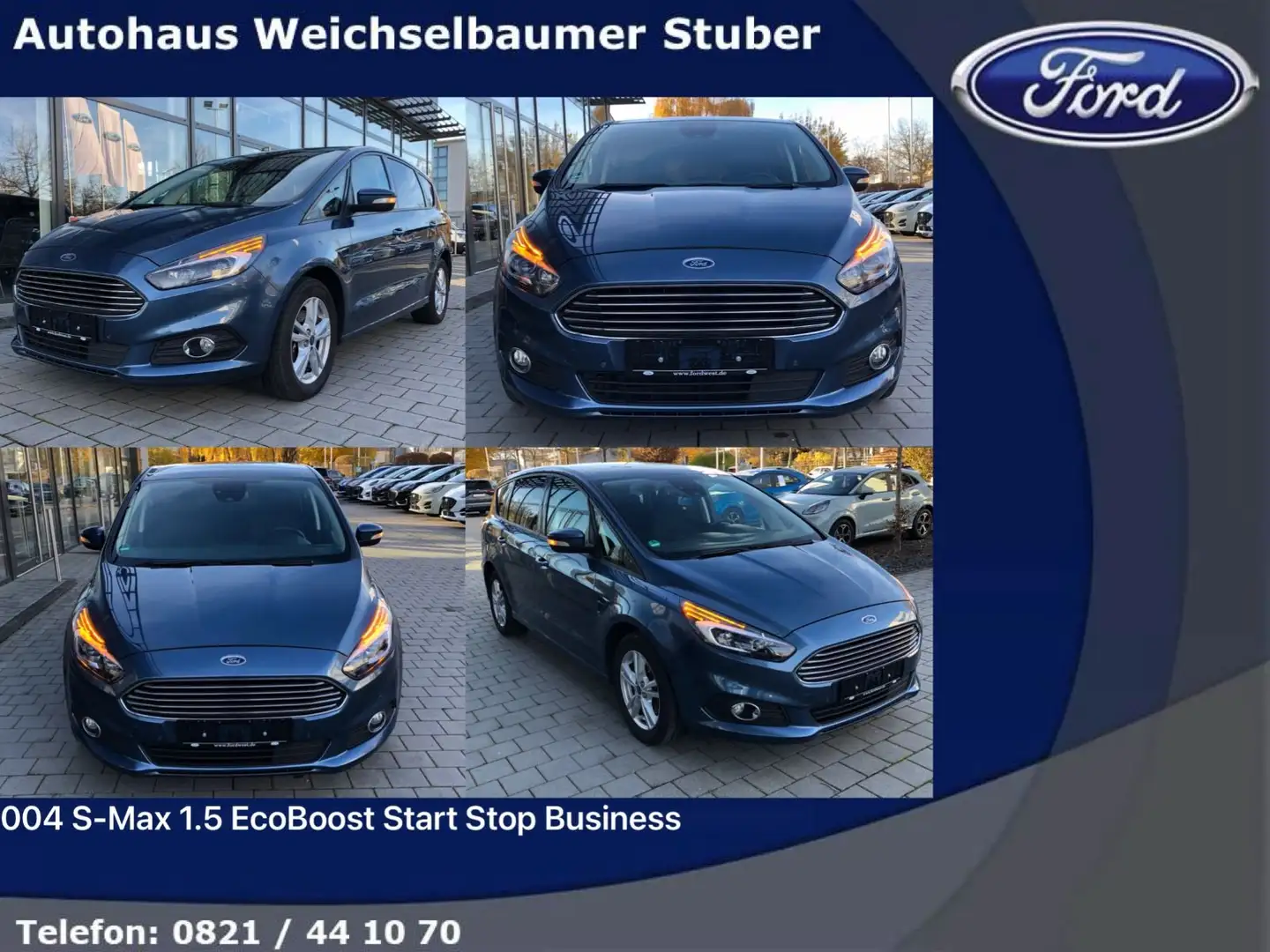 Ford S-Max 004 S-Max 1.5 EcoBoost Start Stop Business Blau - 1