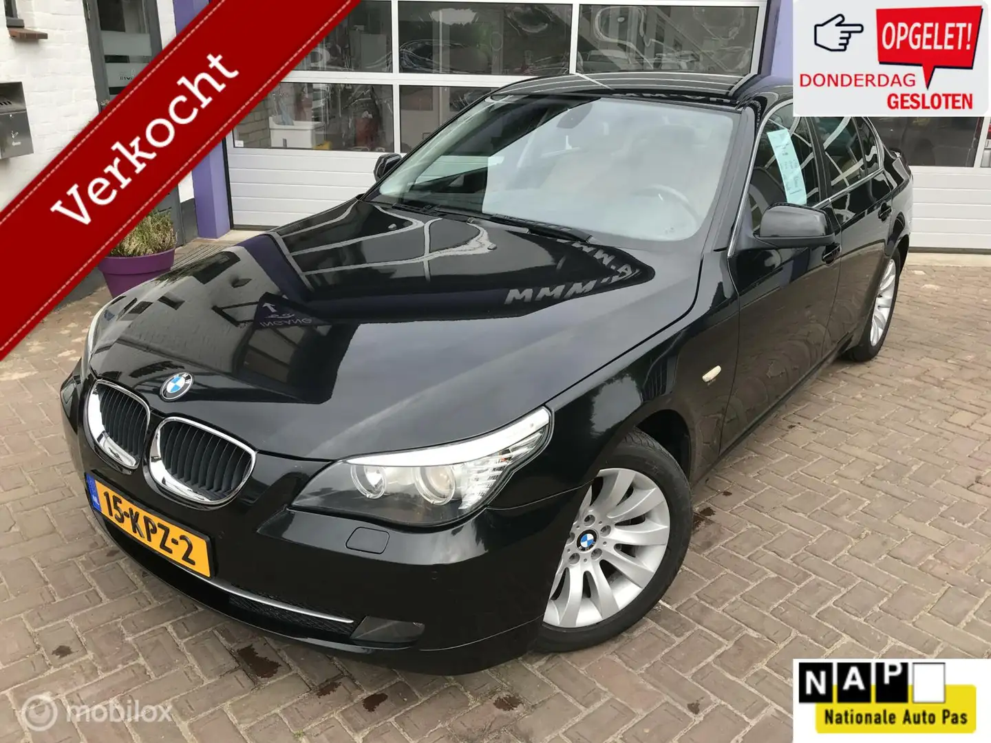 BMW 520 5-serie 520d * Executive * AUTOMAAT * LEDER * NAVI Black - 1