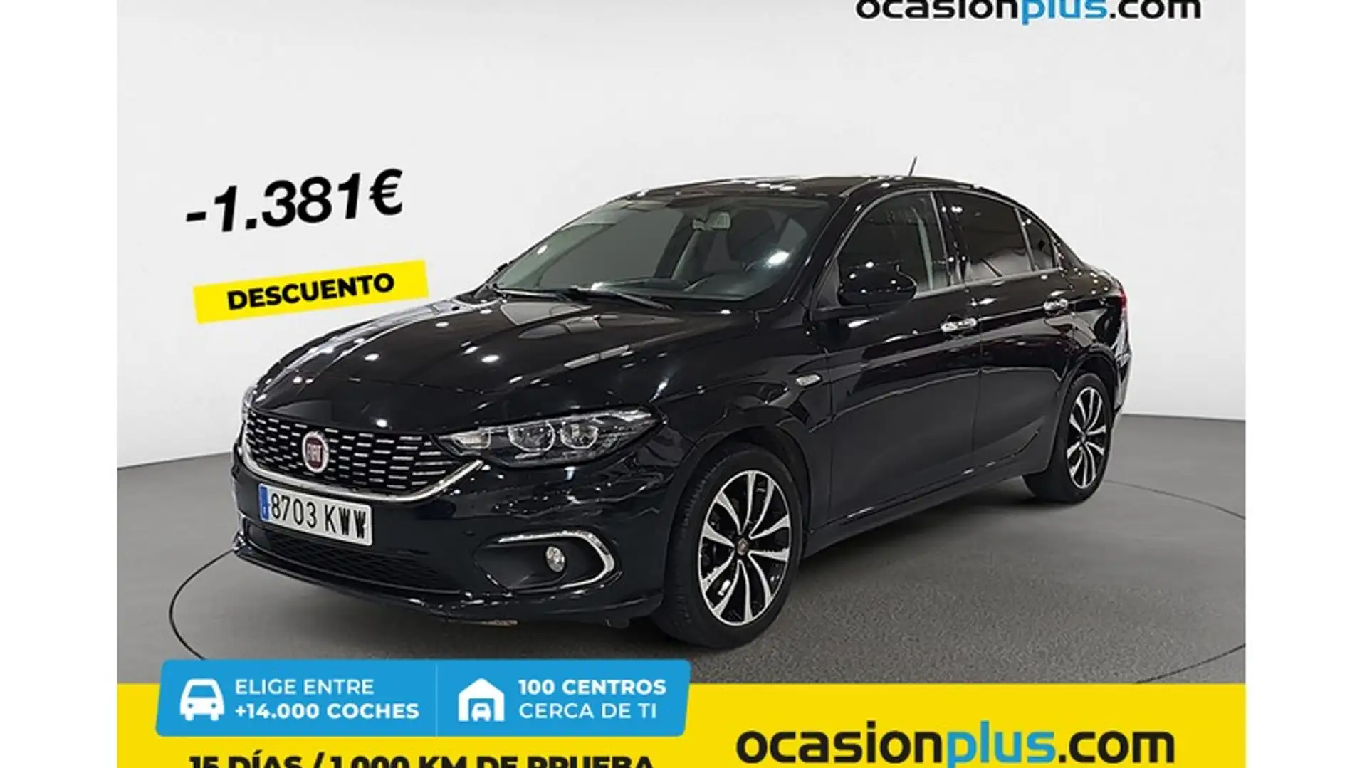 Fiat Tipo Sedán 1.4 Lounge Zwart - 1