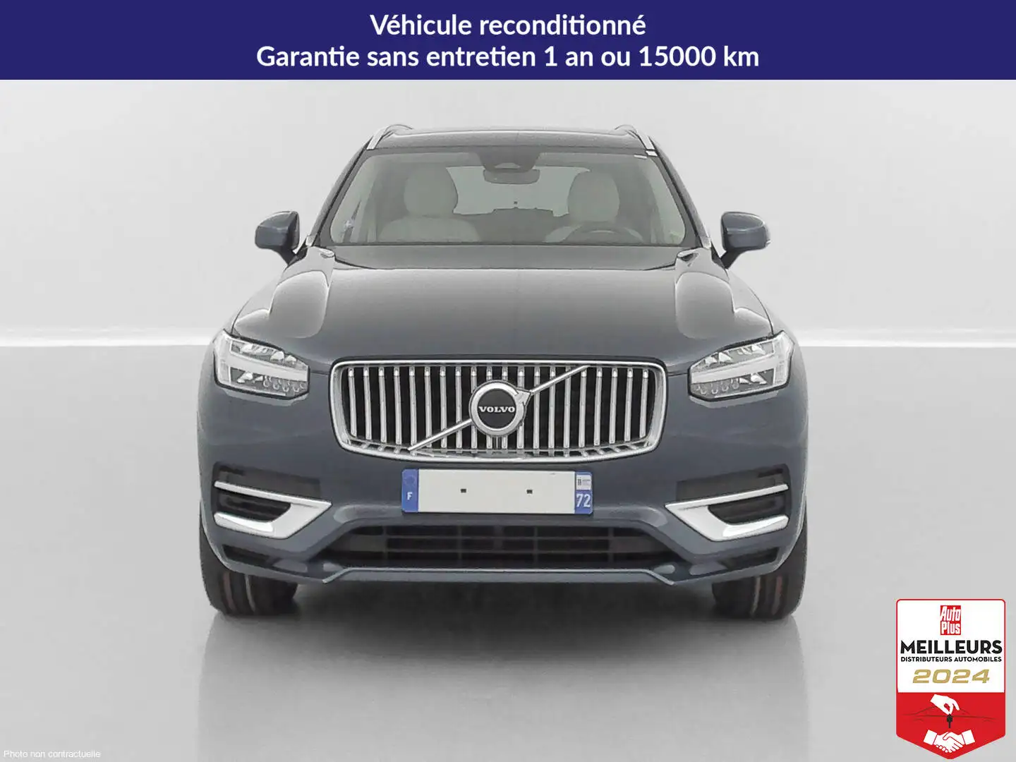 Volvo XC90 II T8 AWD 455ch (310+145) Start Geartronic 7PL Bleu - 2