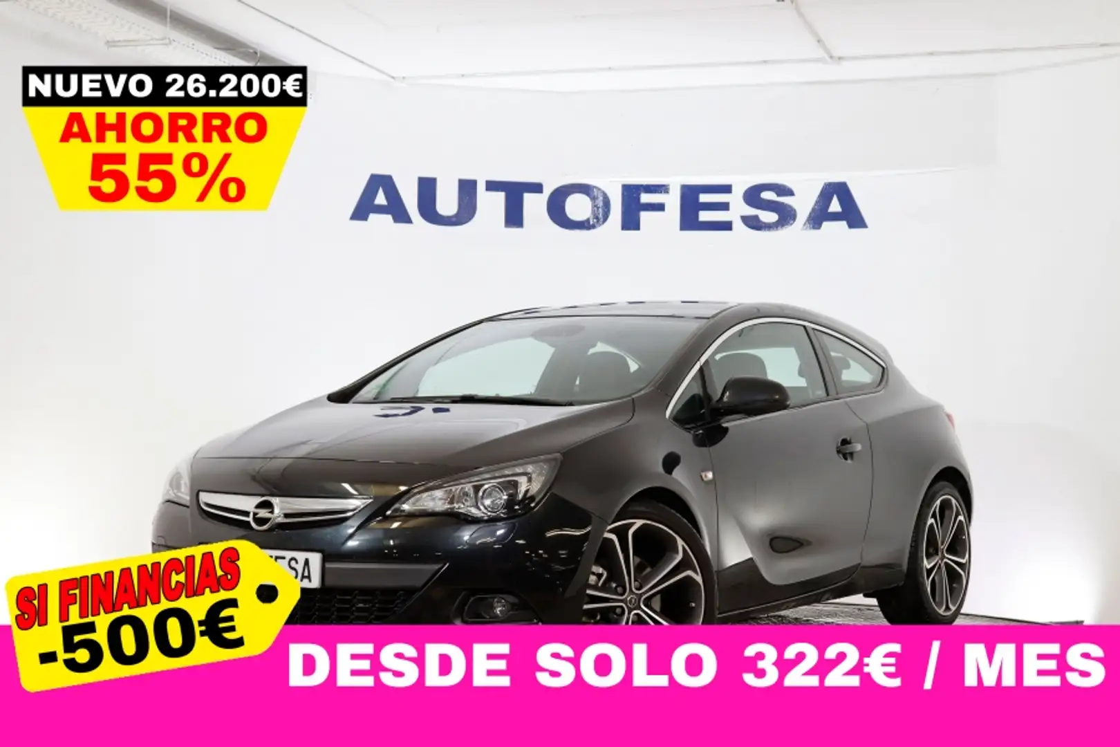 Opel Astra GTC 1.4i 140cv 3P S/S # BIXENON Negro - 1