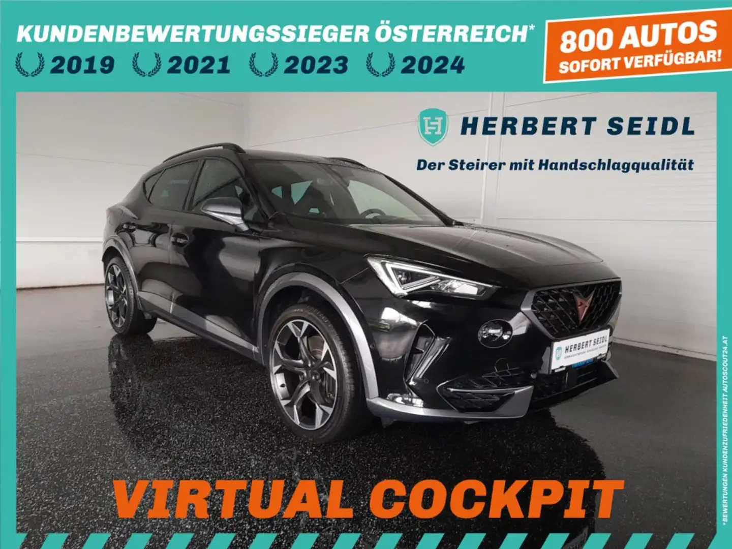 CUPRA Formentor VZ e-Hybrid 150/245 DSG *19 ZOLL / DCC / VOLL-LED / VIRTUELL / NAVI / ACC / KAMERA* Schwarz - 1