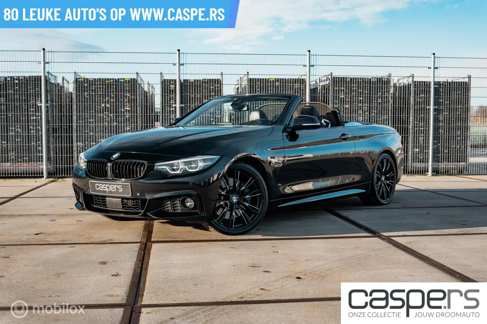 BMW 440 4-serie Cabrio 440i High Executive Noir - 1