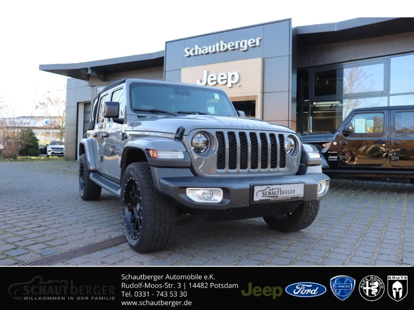 Jeep Wrangler Unlimited Plug-In Hybrid Sahara 4xe inkl. Navi, SH Gris - 1