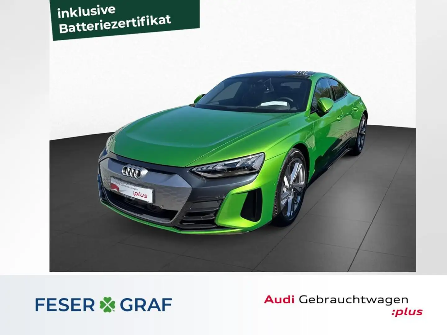 Audi e-tron GT qu. 350 kW +JavaGrün+B&O+360°+ Verde - 1