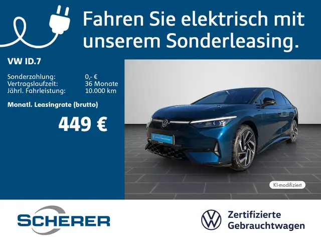 Volkswagen ID.7 GTX 4MOTION 86 kWh | SOH 99% | 360° | AHK |