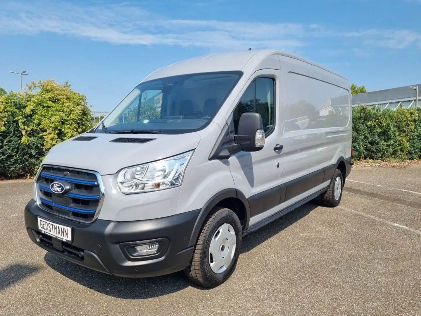 Ford Transit e-Transit 425 L3H2 89kWh Kasten Trend Ablastung Grijs - 1