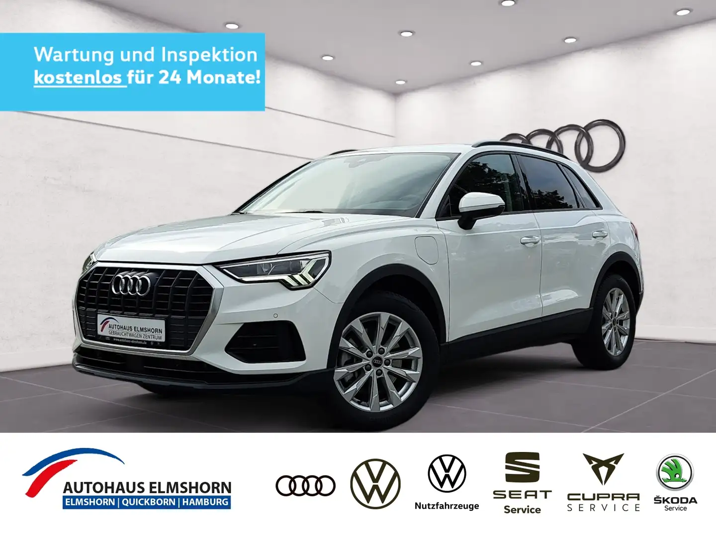 Audi Q3 45 TFSIe S tronic AHK NAV KAM GJ-REIF LED GRA PDC Weiß - 1