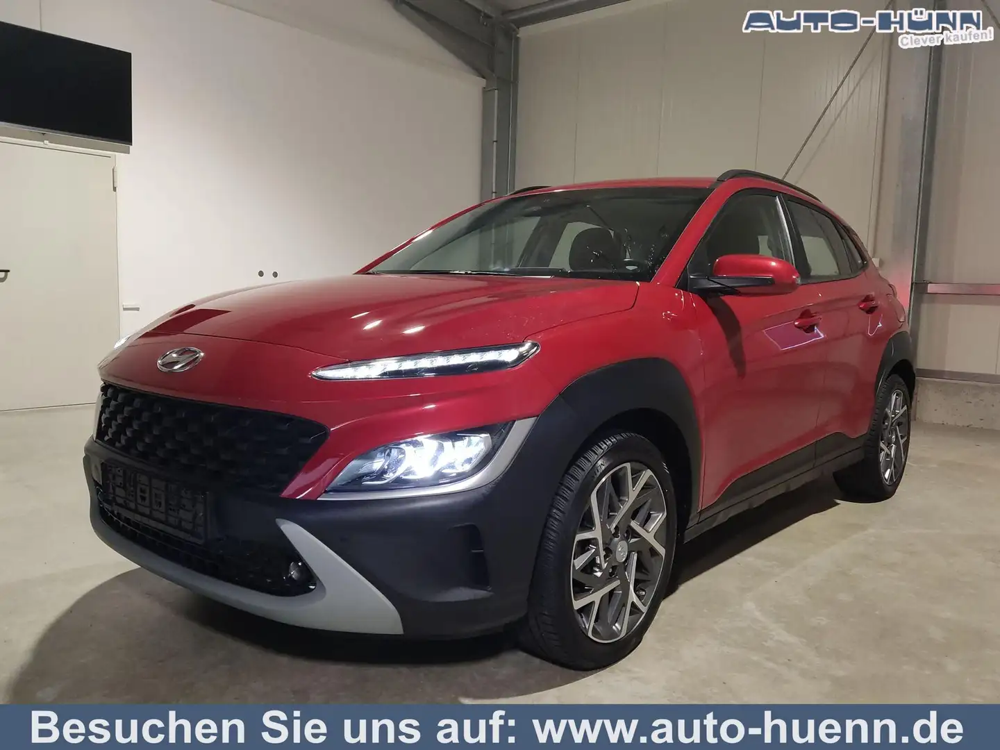 Hyundai KONA 1.6 GDI Hybrid 141 PS DCT Navi-Anhängerkupplung... Červená - 1