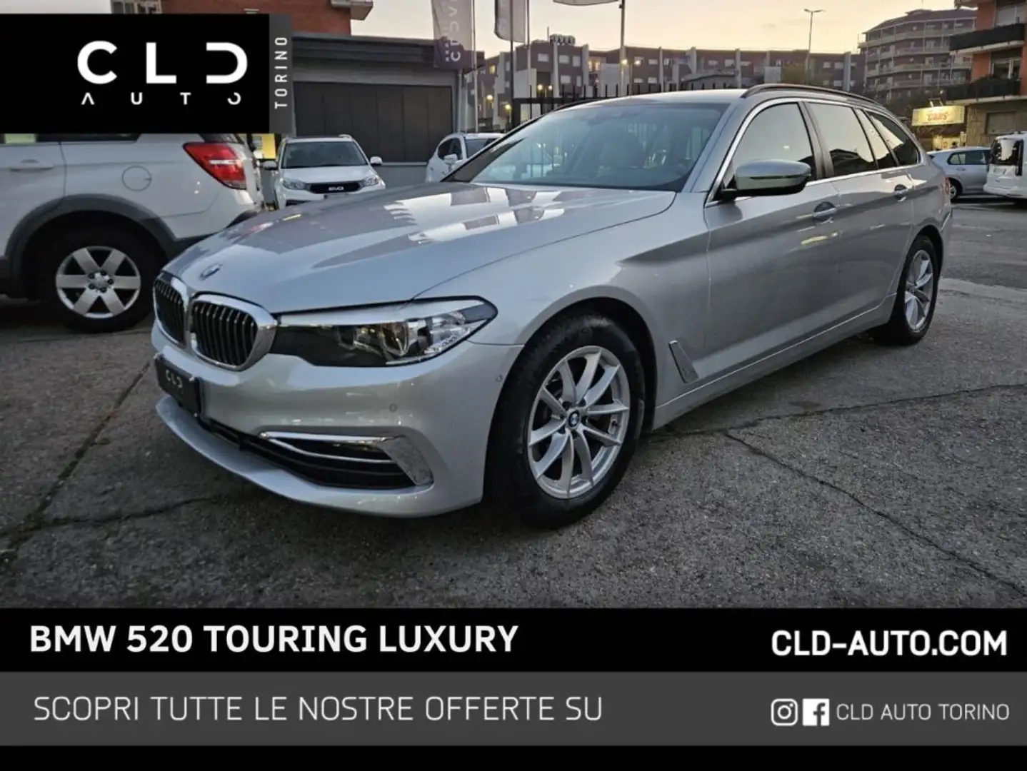 BMW 520 d 48V xDrive Touring Luxury Grigio - 1