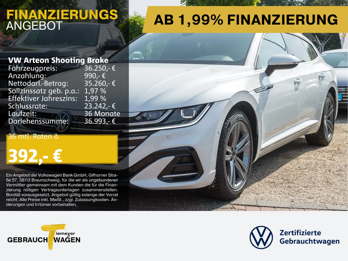 Volkswagen Arteon 1.4 TSI eHybrid R-LINE LM1 Weiß - 1
