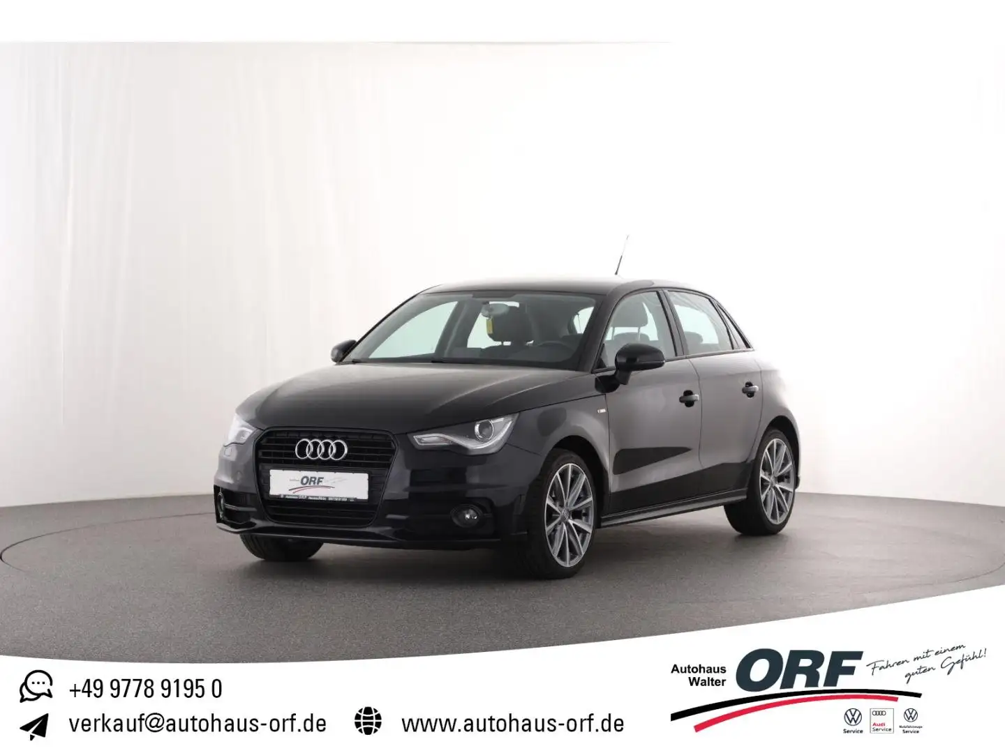 Audi A1 Sportback 1.2 TFSI Attraction S line XENON SI Schwarz - 1