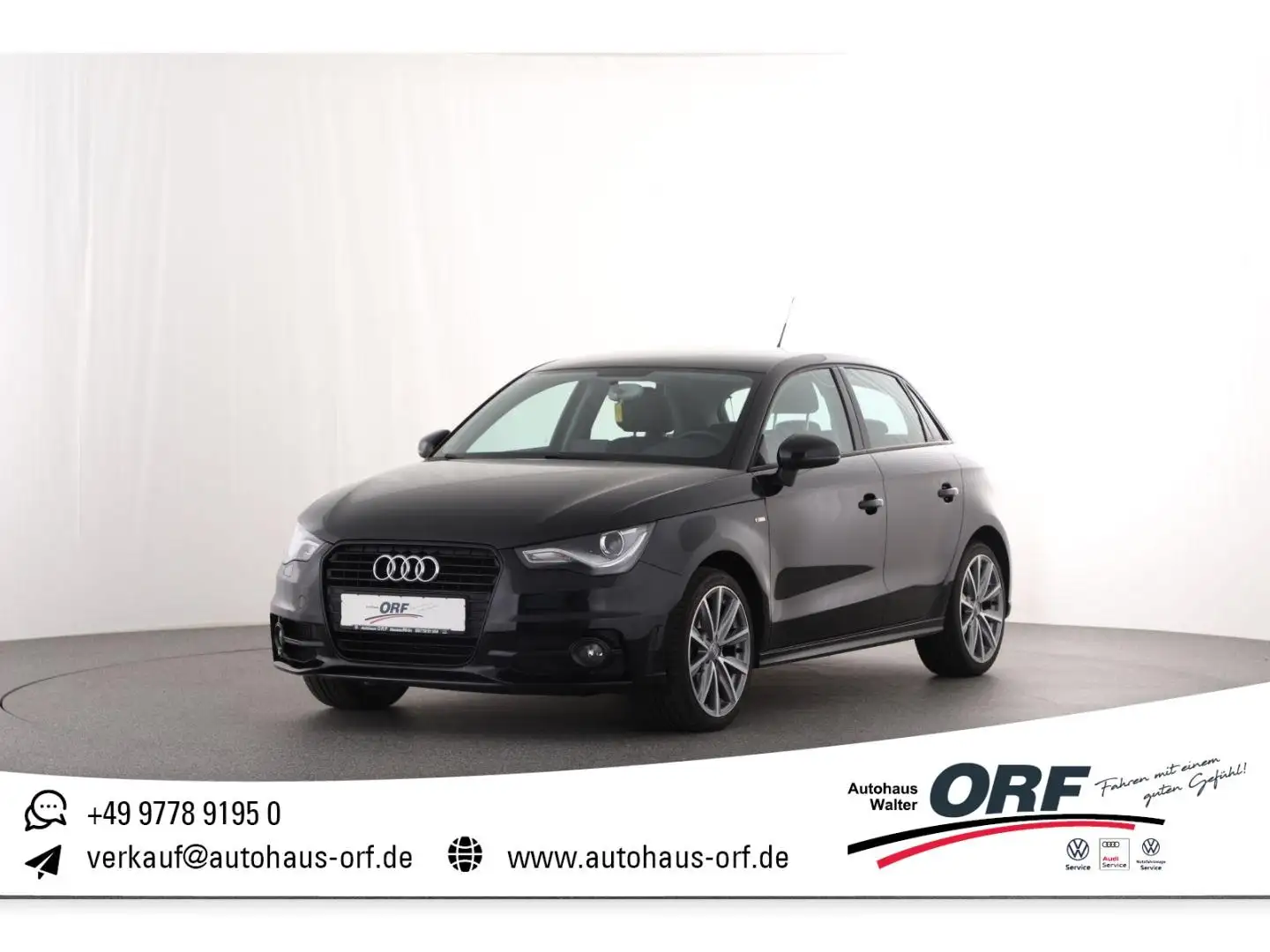 Audi A1 Sportback 1.2 TFSI Attraction S line XENON SI Schwarz - 1