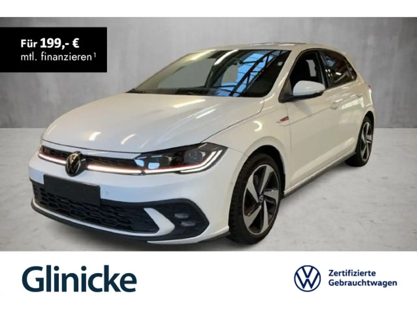 Volkswagen Polo GTI 2.0 TSI DSG Carplay+ACC+Matrix+LM+PDC+S Weiß - 1