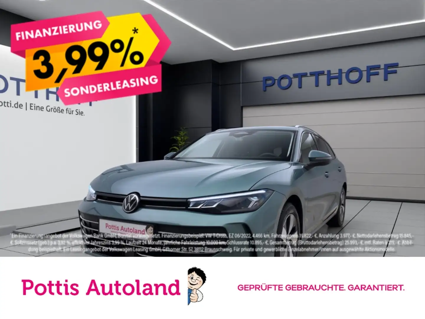 Volkswagen Passat Variant 2.0 TDI DSG BUSINESS AHK NAVI ACC KAMERA LED Grün - 1