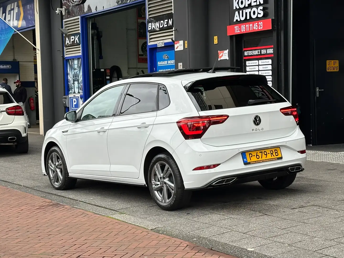 Volkswagen Polo 1.0 TSI R-Line Business Aut Navi Camera Carplay Pa Weiß - 2