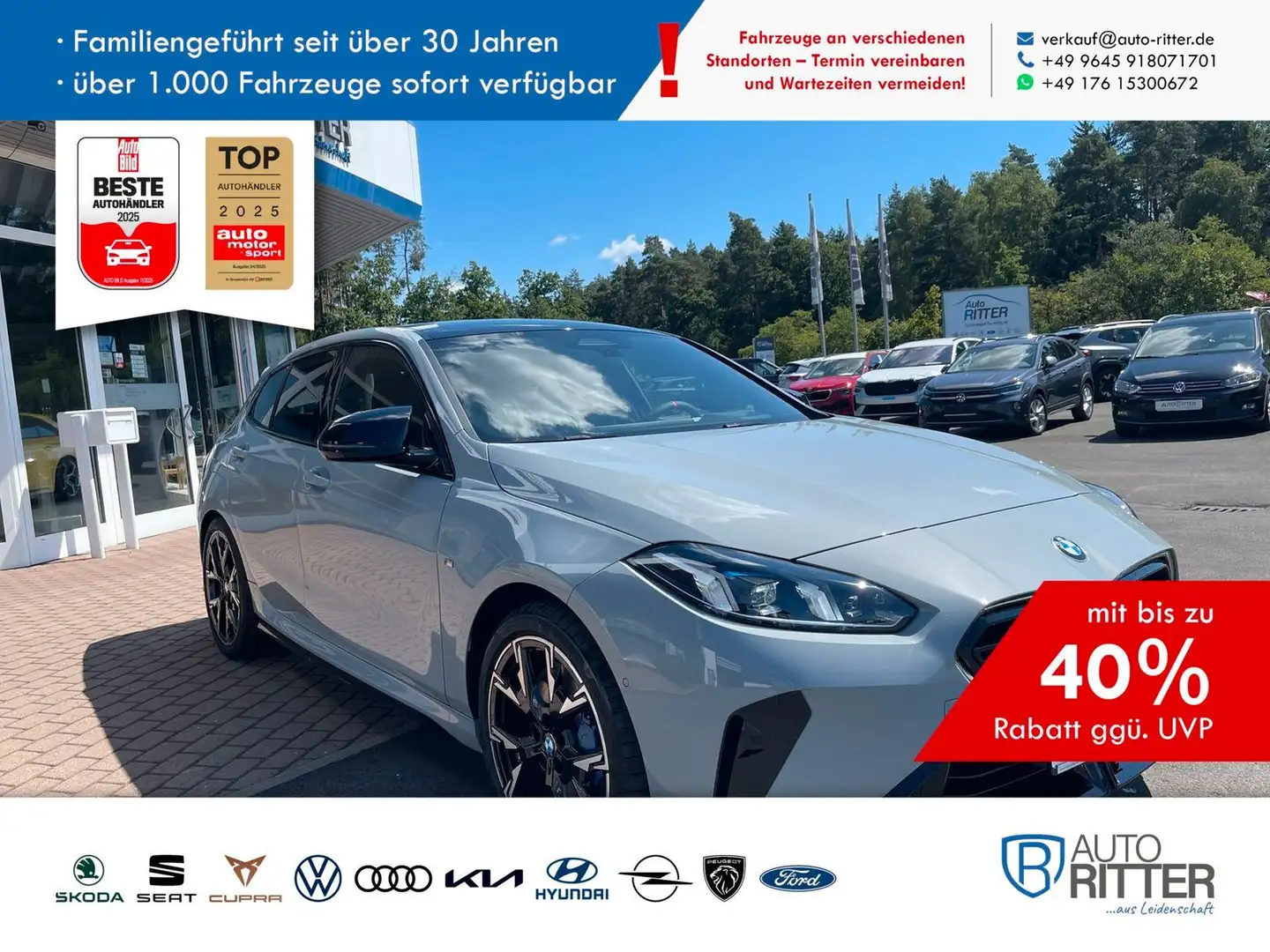 BMW 135 i xDrive H&K+ACC+HeadUp+AHK Gri - 1