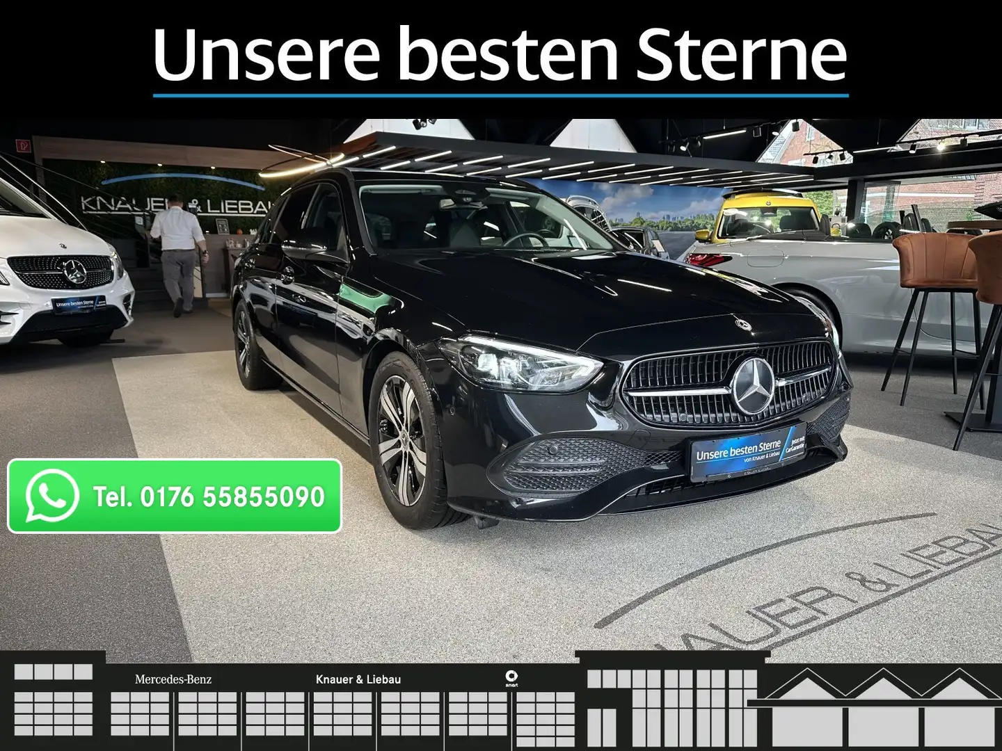 Mercedes-Benz C 220 C 220d T Avantgarde*Night*AHK*CAM*Totwinkel*LED* Schwarz - 1