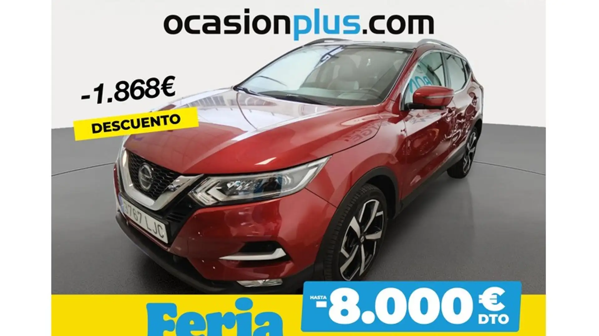 Nissan Qashqai 1.3 DIG-T Tekna+ 4x2 103kW Rouge - 1