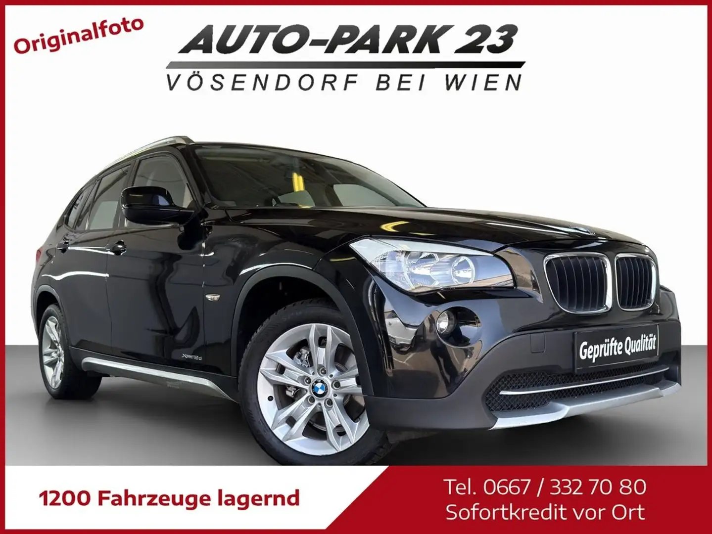 BMW X1 xDrive18d Österreich Paket**NEUES-PICKERL**MOD2011 Schwarz - 1