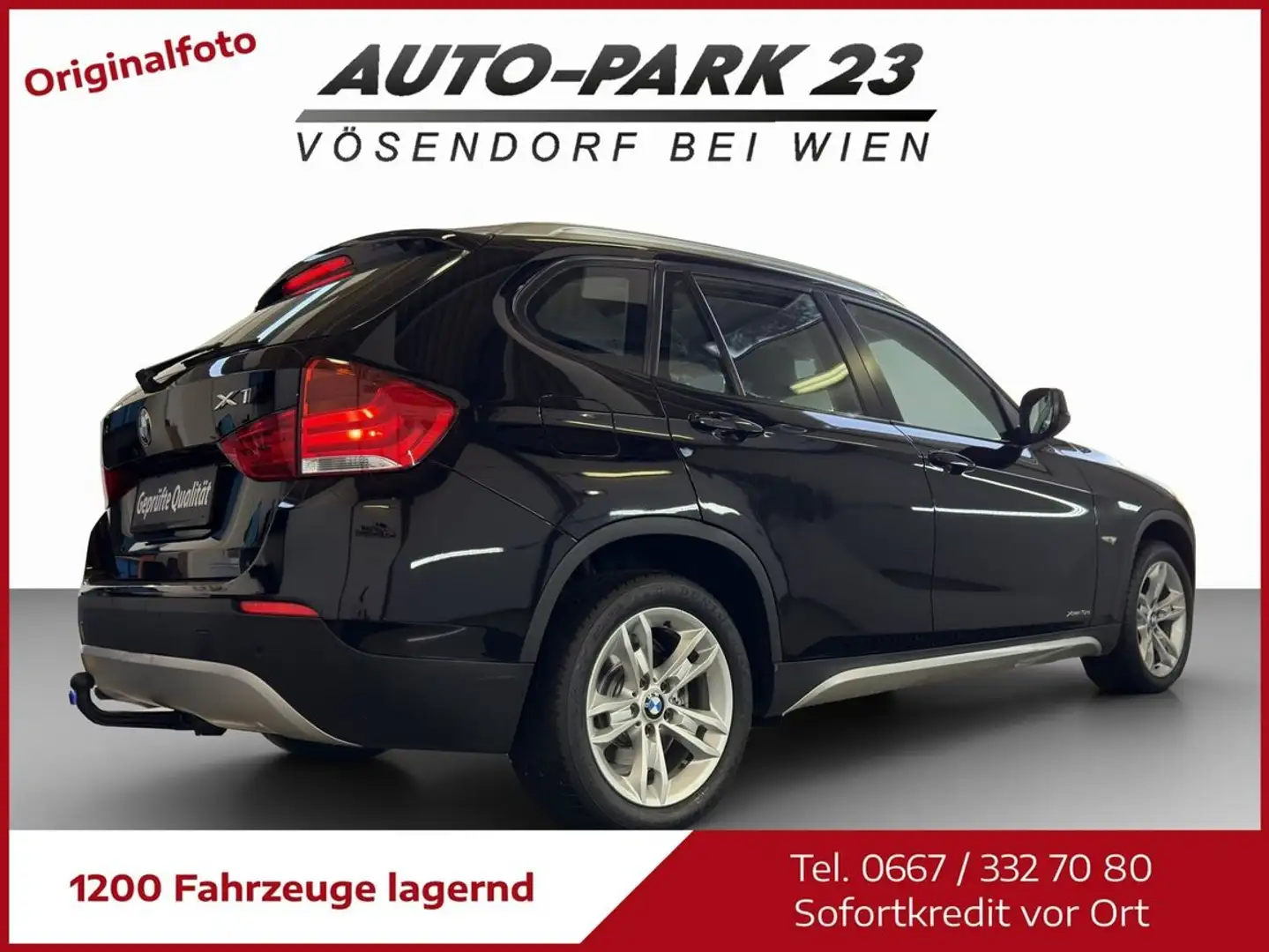BMW X1 xDrive d Österreich Paket*NEUES-PICKERL*MOD2011 Schwarz - 2