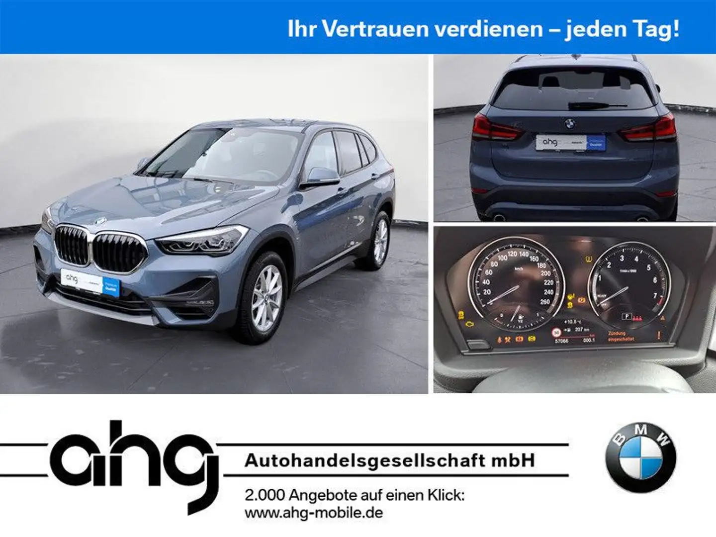 BMW X1 sDrive20i Advantage Klimaaut. Gris - 1