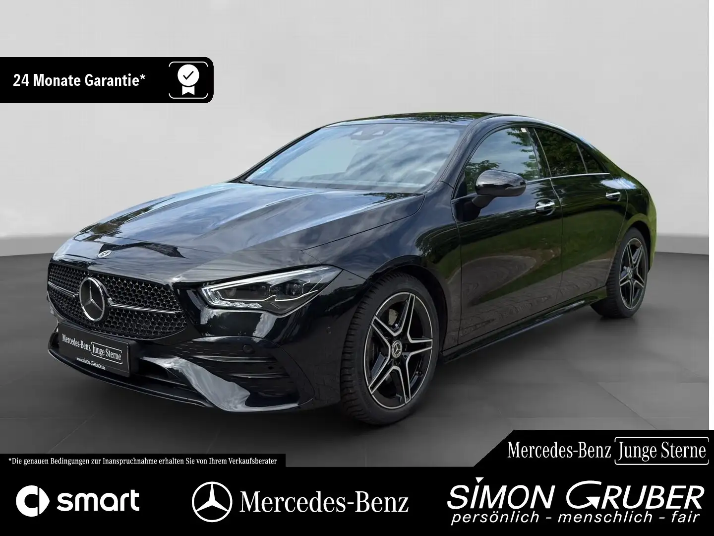 Mercedes-Benz CLA 200 AMG Night Pano Ambi KeyGO MBeam Fahrass Noir - 1