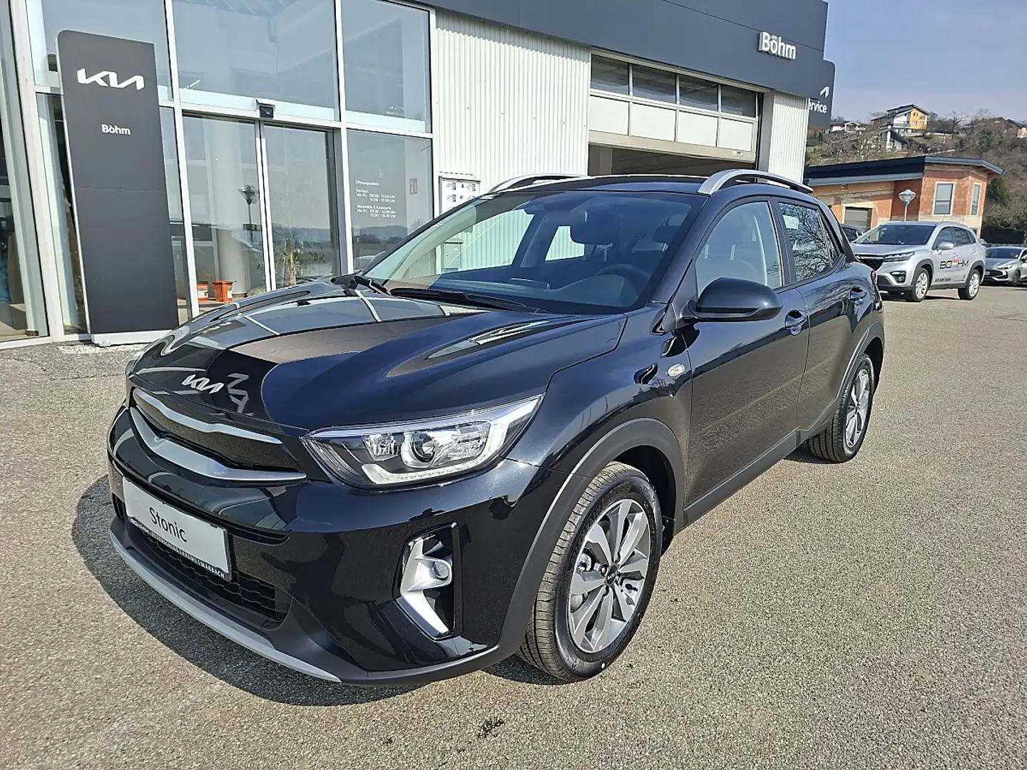 Kia Stonic 1,0 TGDI GPF ISG Silber Schwarz - 1