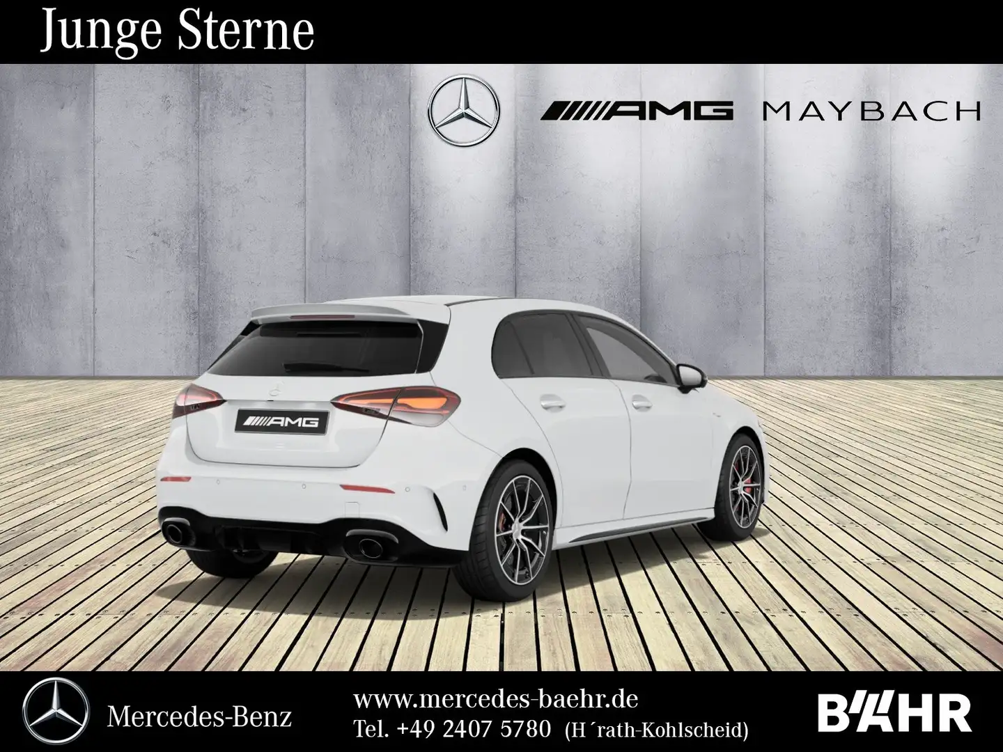 Mercedes-Benz A 35 AMG A 35 4M Night/Multibeam/Pano/Totwinkel/360°/18" Bílá - 2