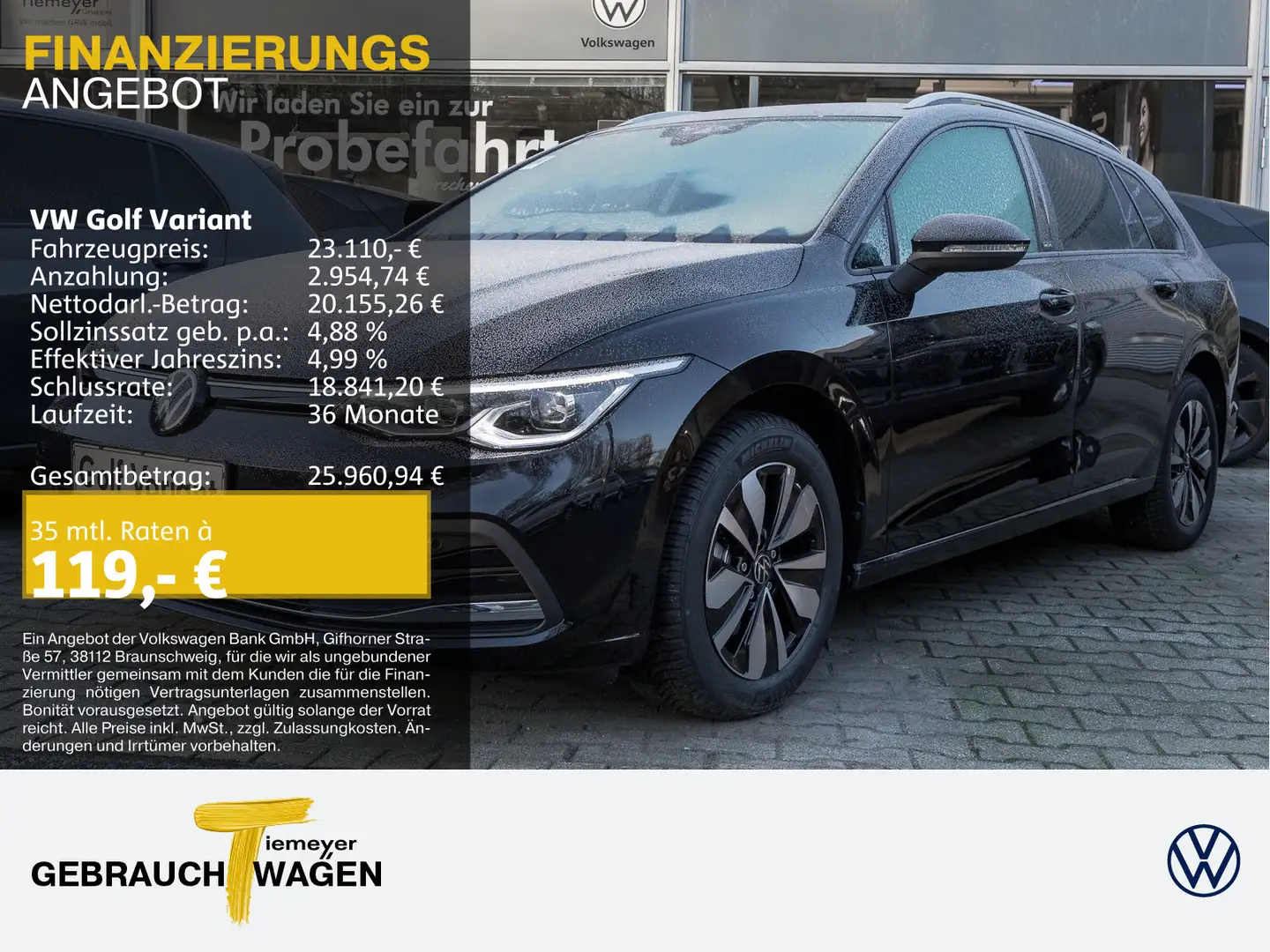 Volkswagen Golf Variant 1.5 TSI LIFE GJRNAVI LED RFK Schwarz - 1