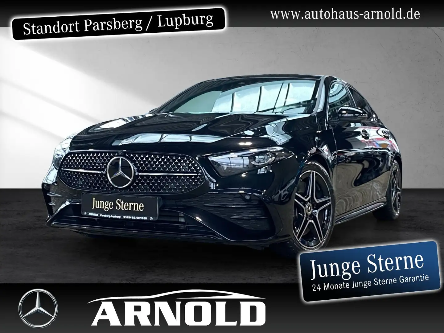 Mercedes-Benz A 250 A 250 4M Limousine AMG L Pano HUD 360° Distr AHK Black - 1