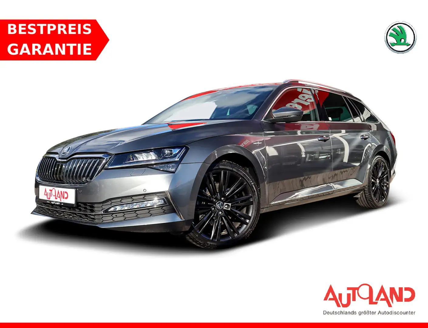Skoda Superb Combi 2.0 TDI L&K DSG LED Navi ACC Leder Grau - 1