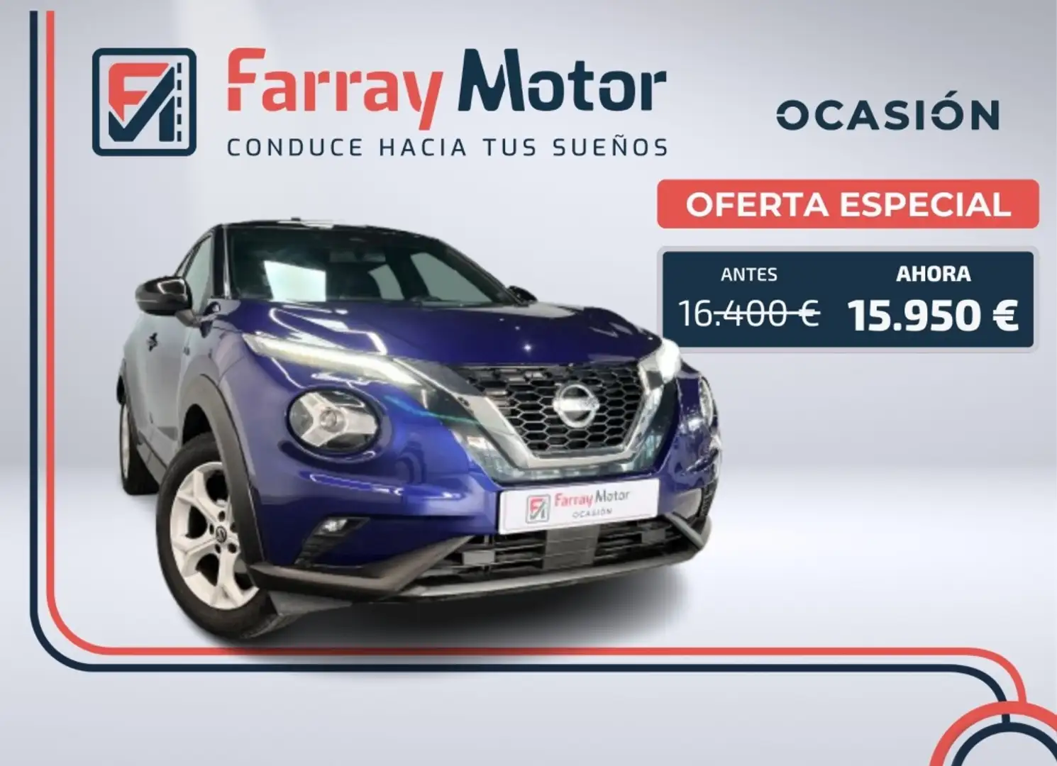 Nissan Juke 1.0 DIG-T Acenta 4x2 114 Azul - 1