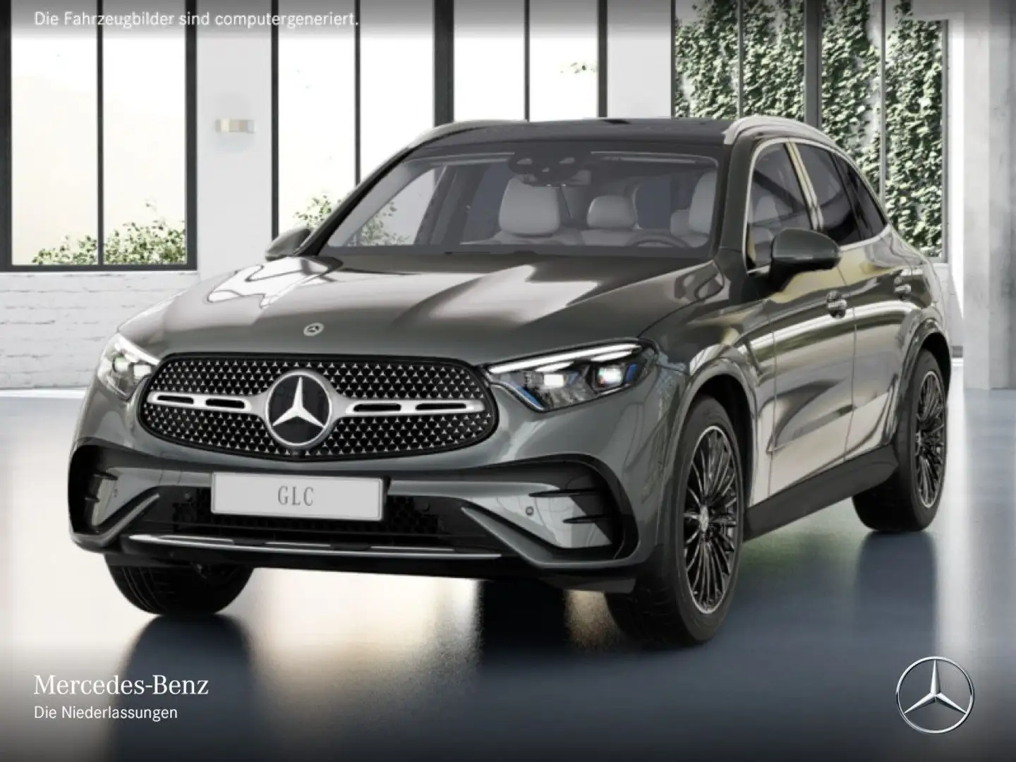 Mercedes-Benz GLC 300 e 4M AMG+PANO+360+AHK+BURMESTER+KEYLESS+9G Grau - 2