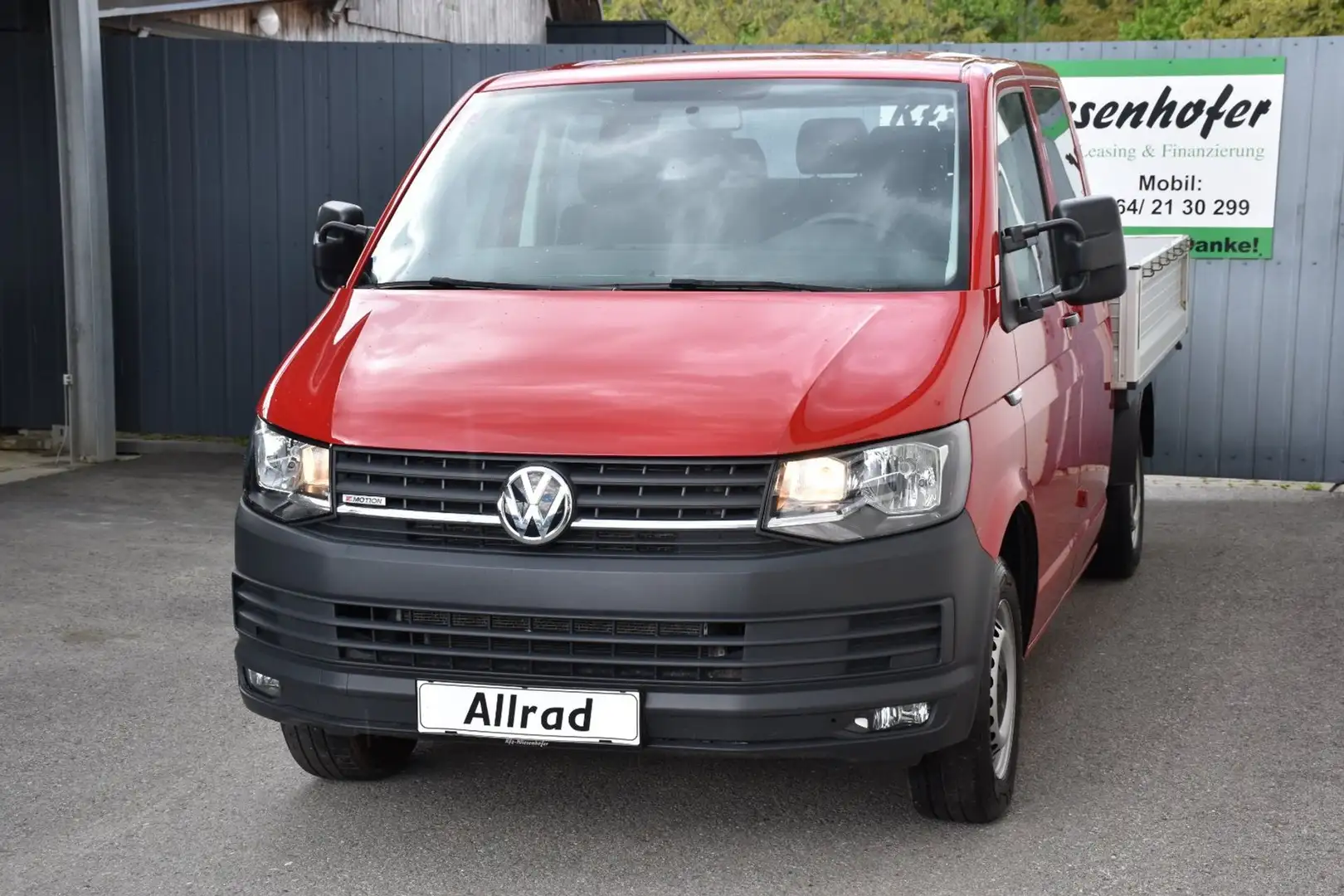 Volkswagen Transporter T6 2.0 TDI 4Motion Pritsche lang Doppelkabine Rot - 2