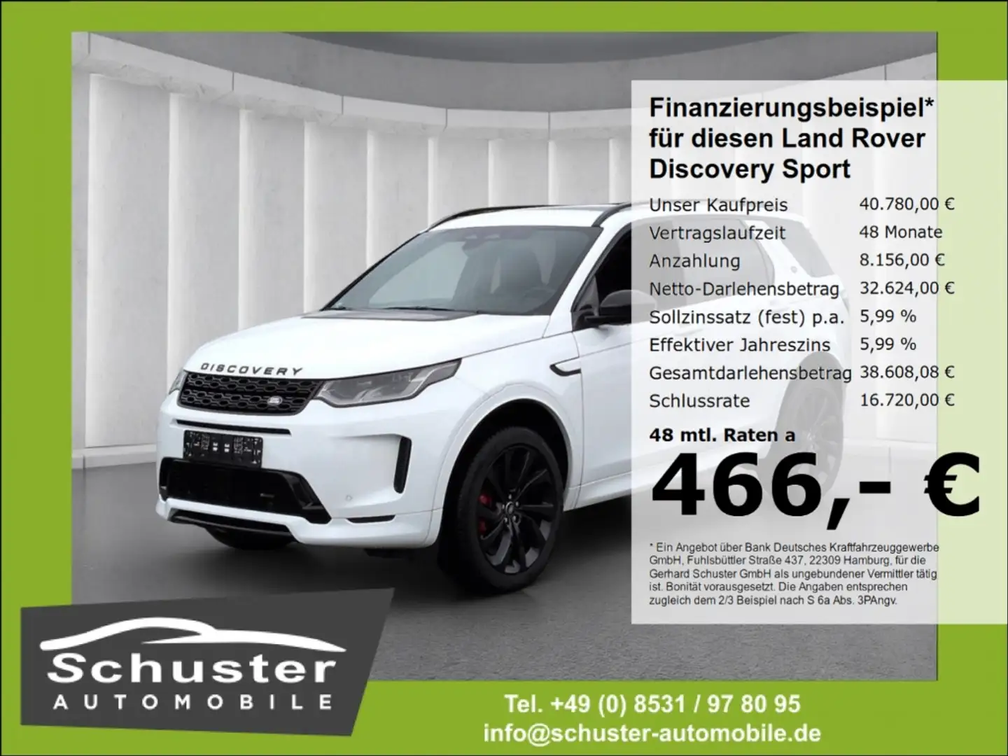 Land Rover Discovery Sport R-Dynamic AWD D200*7Sit Panodach Weiß - 1