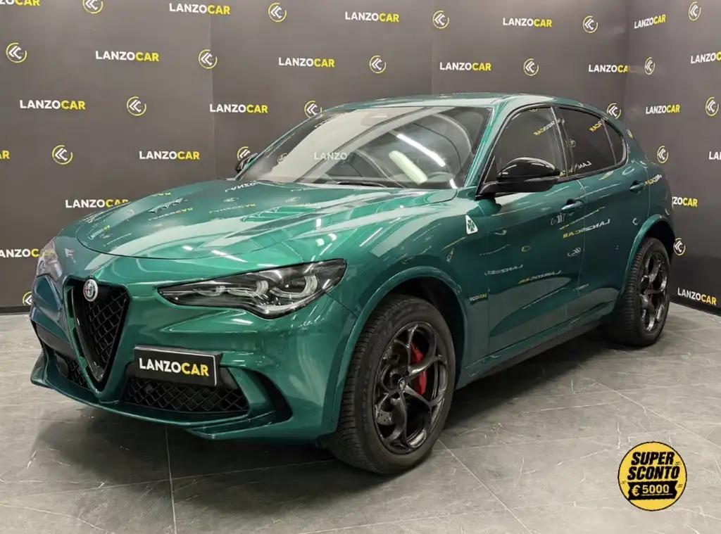 Alfa Romeo Stelvio, 2.9 V6 QUADRIFOGLIO 520CV MY25 *GREEN MONTREAL*, colore verde, 2024, benzina | usata in vendita da LANZOCAR