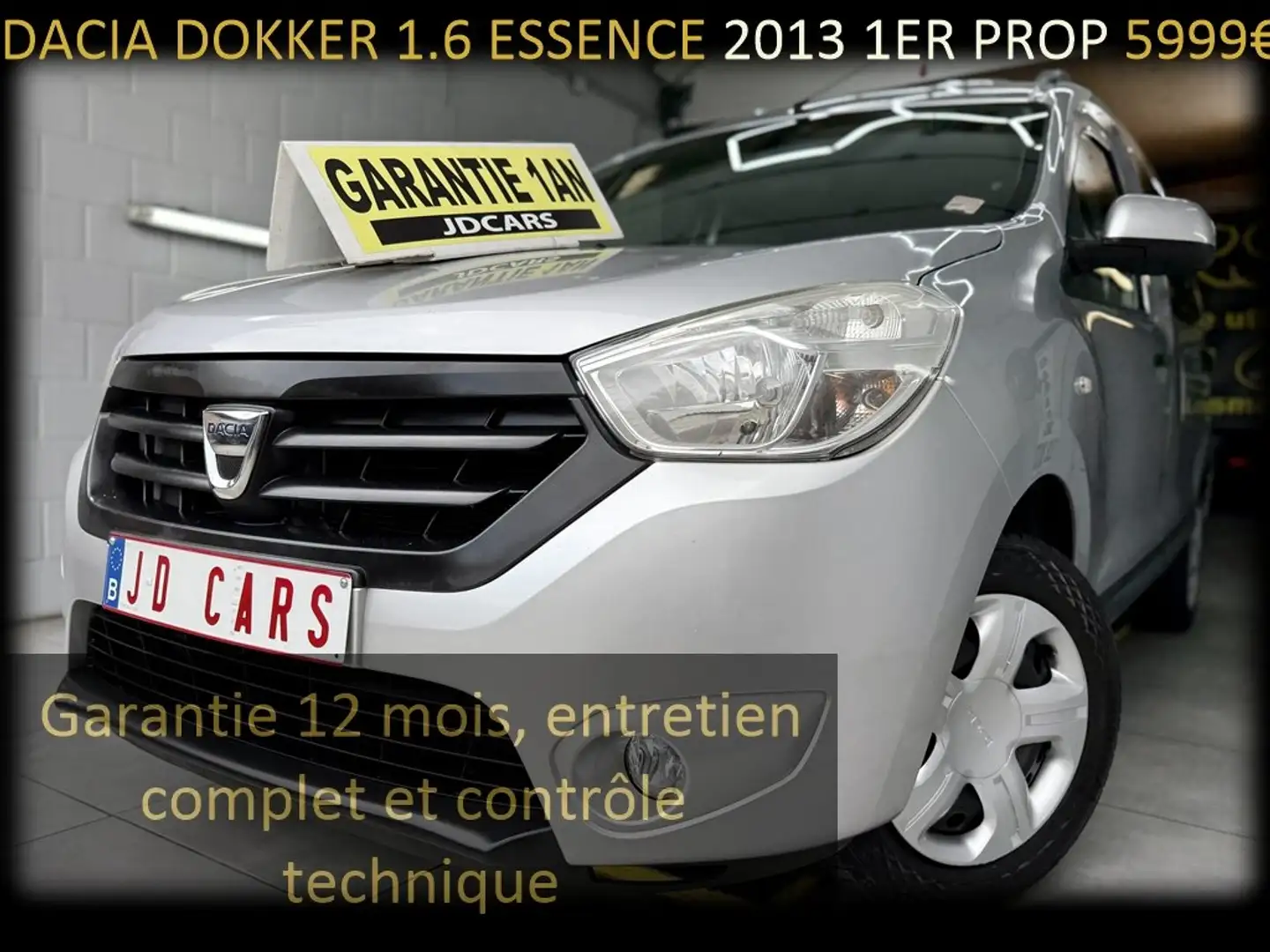 Dacia Dokker Dokker 1.6i LAUREAT‼️GARANTIE 1AN CTOK‼️ Szary - 1
