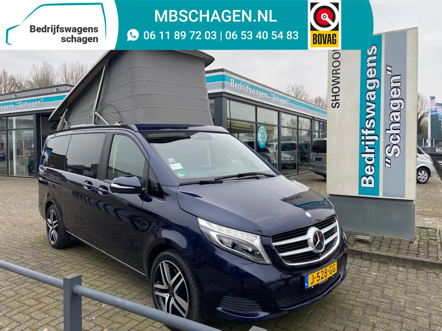 Mercedes-Benz V250d MARCO POLO 4 Matic | Poptop | Westfalia Blauw - 1