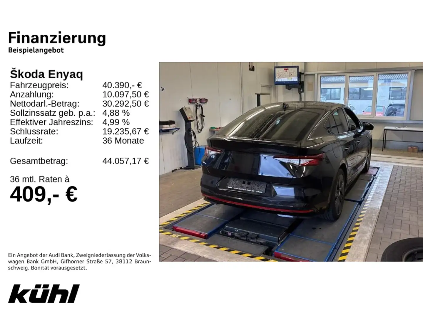 Skoda Enyaq RS 4x4 LED/ACC/HuD/Kamera/Navi/AHK Zwart - 2