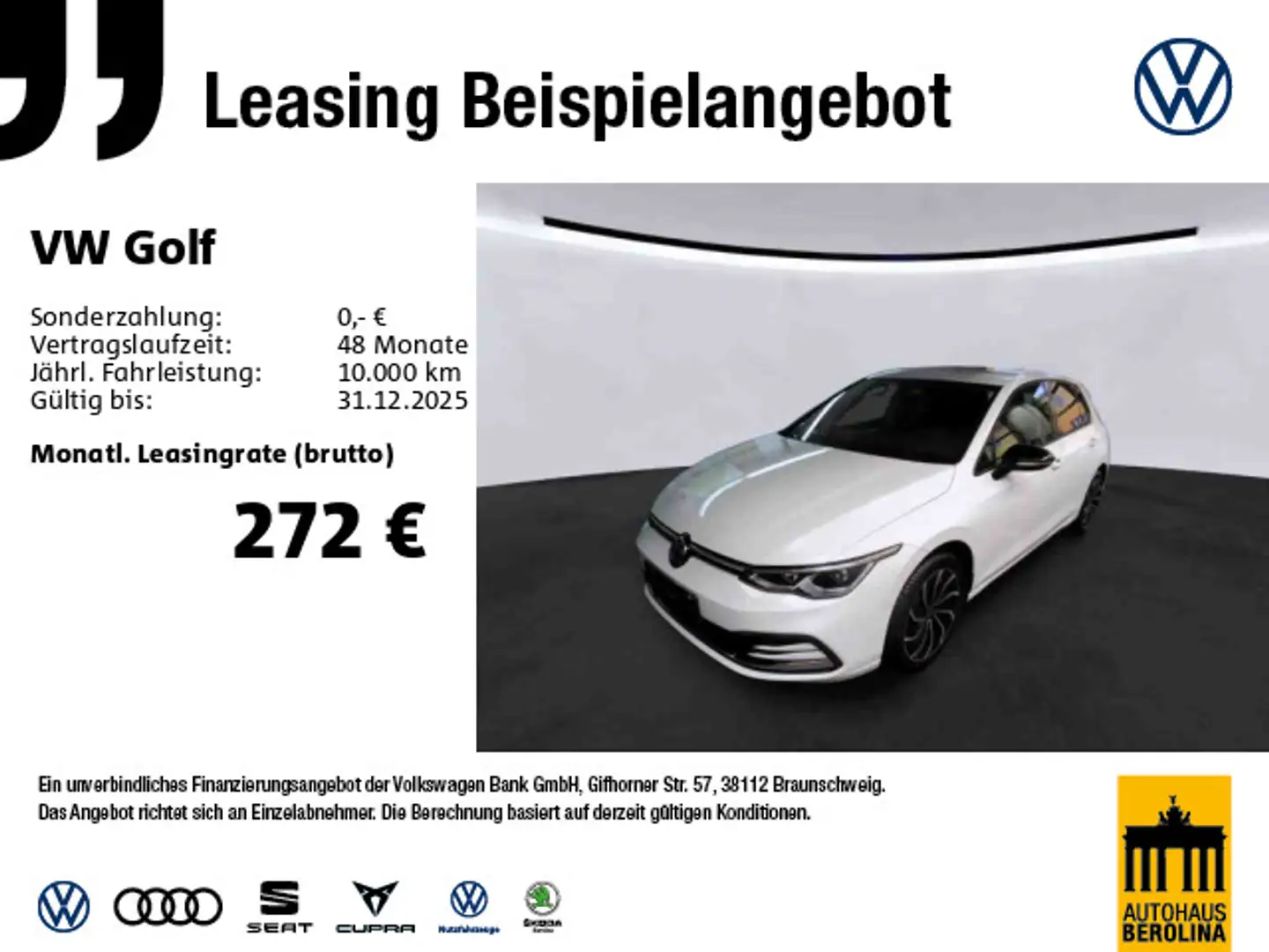 Volkswagen Golf VIII 1.5 eTSI Move DSG *IQ.DRIVE*LED+*SHZ* Weiß - 1