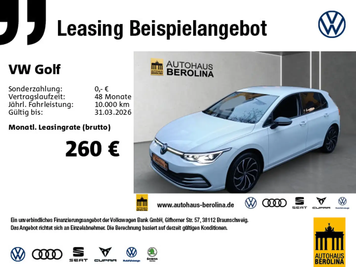 Volkswagen Golf VIII 1.5 eTSI Move DSG *IQ.DRIVE*LED+*SHZ* Weiß - 1