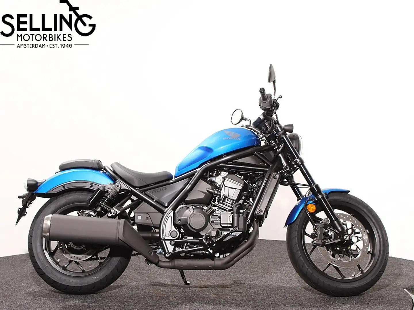 Honda CMX 1100 D3 PB 197 Glint Wave Blue Metallic Zwart - 1