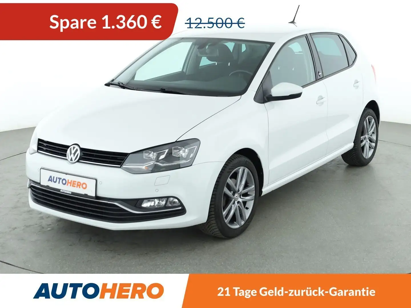 Volkswagen Polo 1.2 TSI Sound BlueMotion*LED*NAVI*PDC*SHZ*KLIMA* Weiß - 1