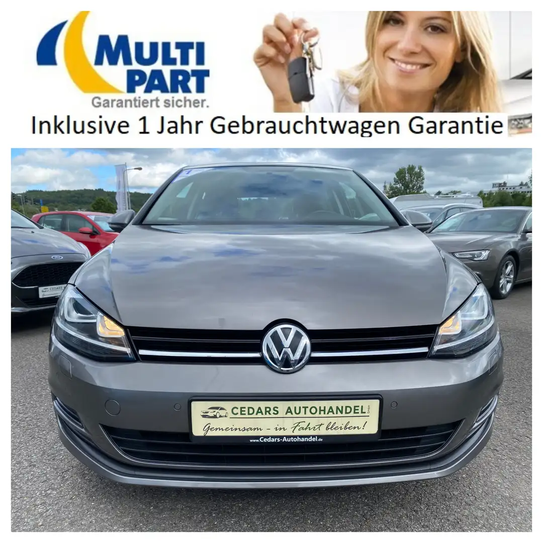 Volkswagen Golf VII 1.2 TSI Comfortline 1.Hand Xenon Einparkhilfe Gris - 2