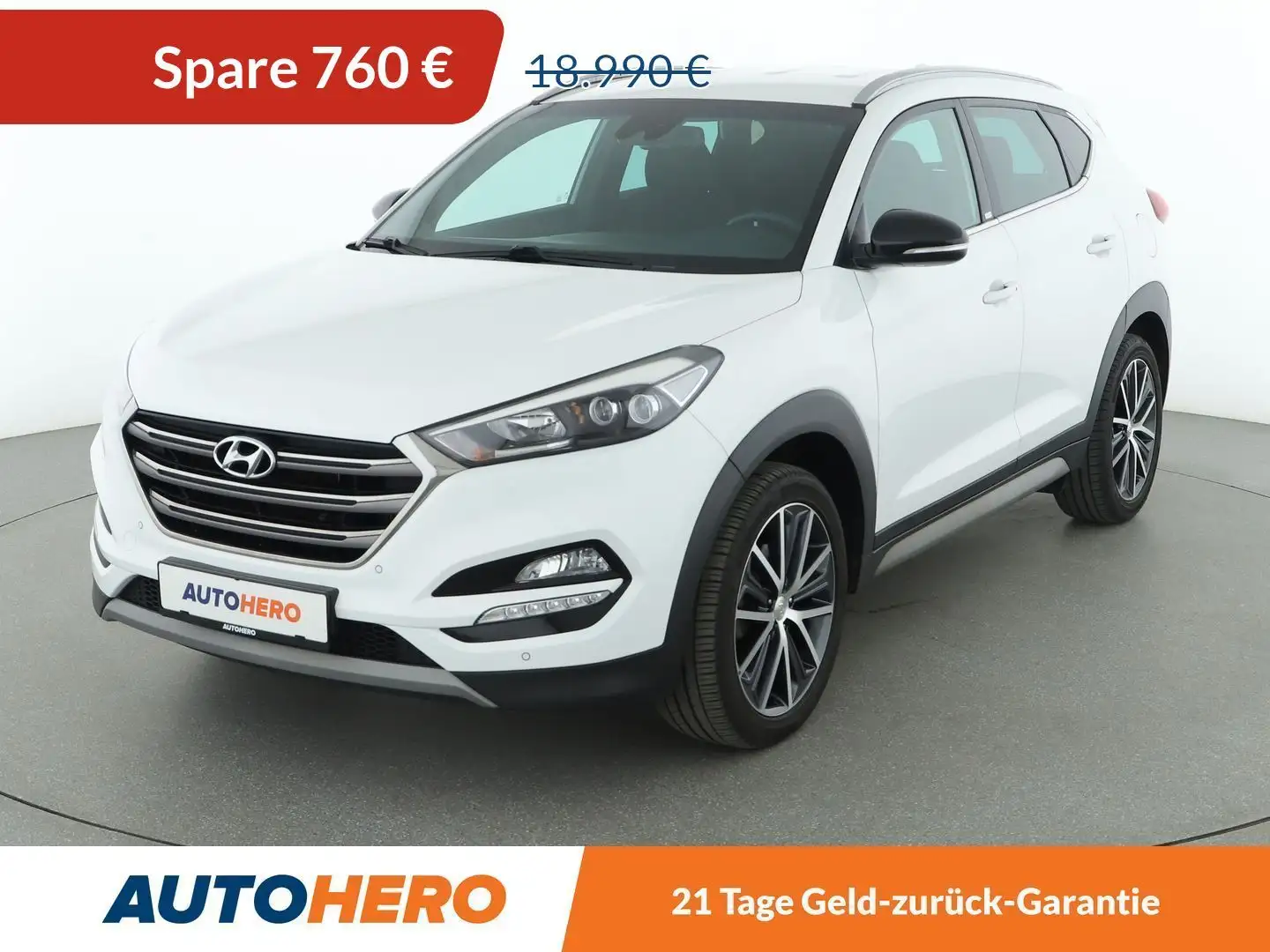 Hyundai TUCSON 1.6 TGDI Passion + 4WD*NAVI*CAM*LED*PDC*SHZ* Weiß - 1