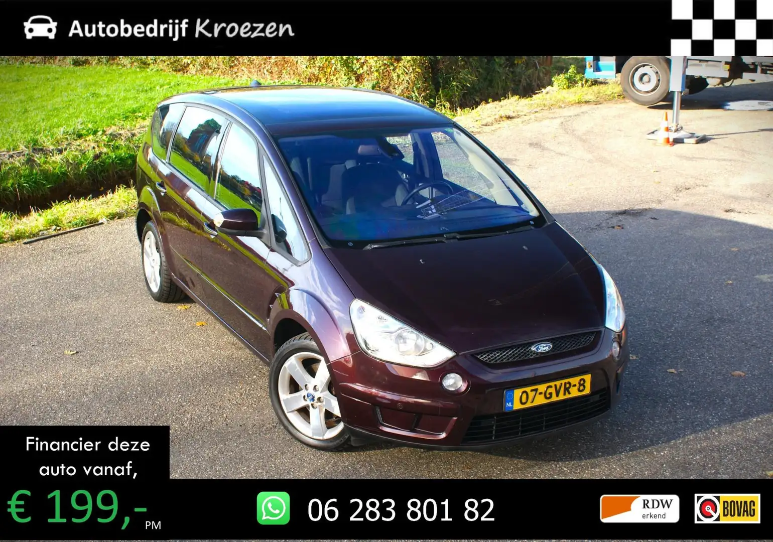 Ford S-Max 2.3-16V 160 PK | Automaat | Org NL | 2e Eigenaar | Burdeos - 1