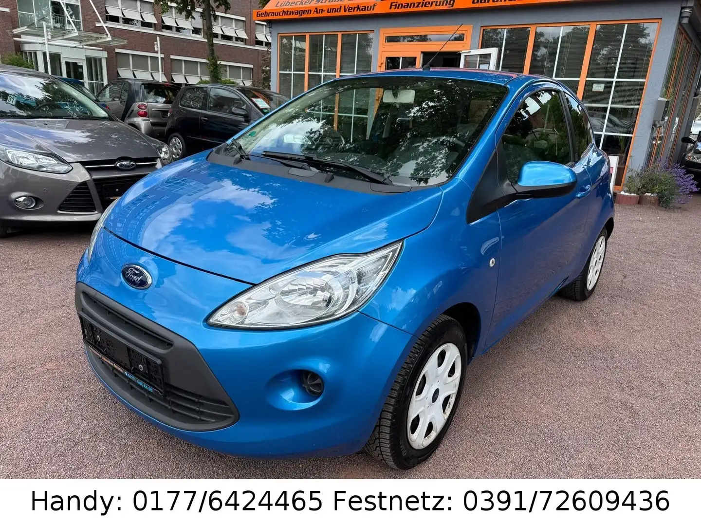 Ford Ka/Ka+ 1,2 KLIMA/el.FH/ZV mit FB/8xBEREIFT Blau - 1