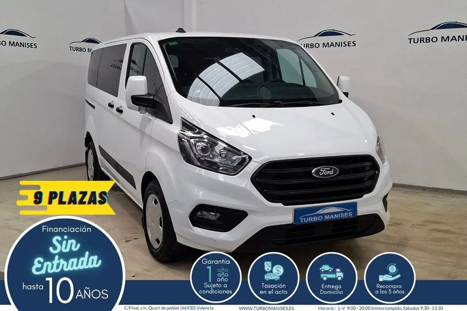 Ford Transit Custom Kombi 2.0 TDCI 320 L2 9 Trend Weiß - 1