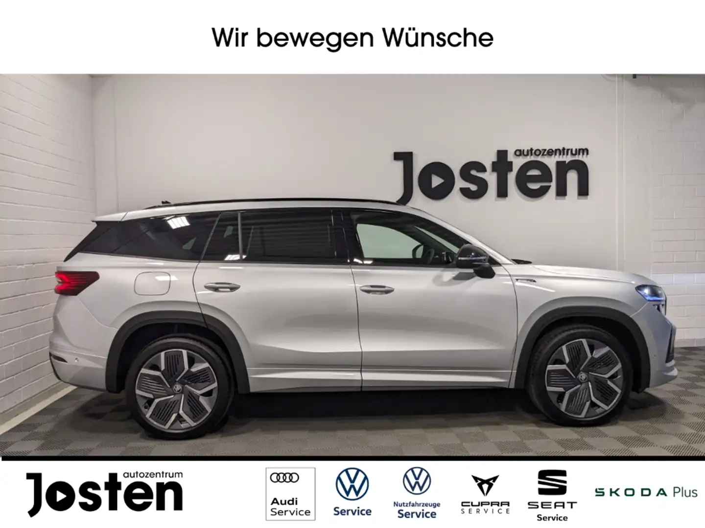 Skoda Kodiaq Sportline 2.0TDI 4x4 DCC+ FahrAss+ AHK Pano 20''- Argent - 2